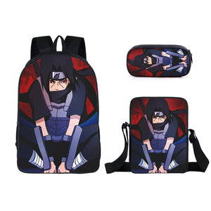 Naruto  Schoolbag Backpack Lunch Bag Pencil Case Set Gift for Kids Students