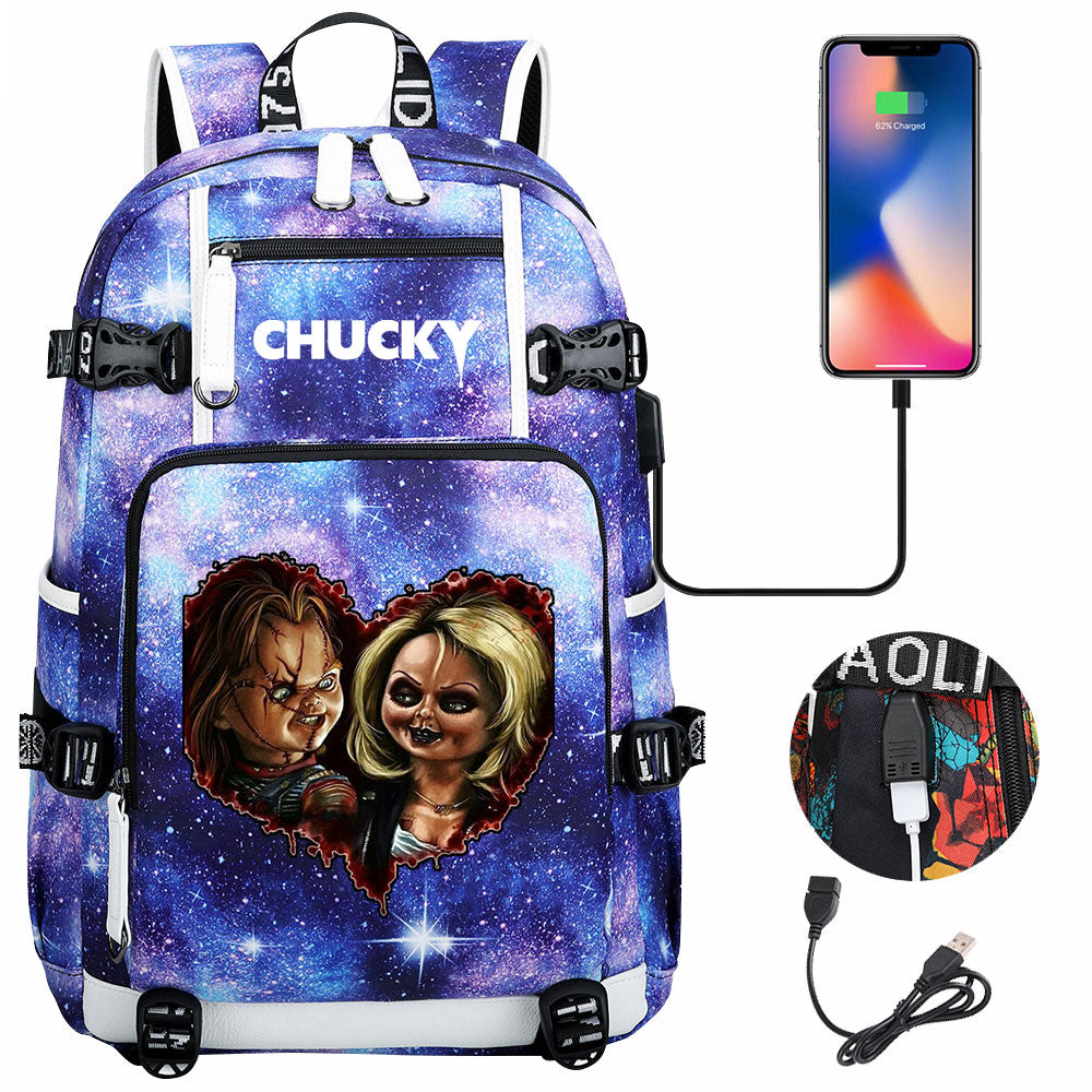 Child's Play USB Charging Backpack School NoteBook Laptop Travel Bags