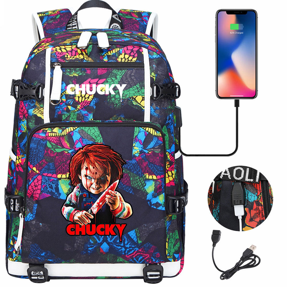 Child's Play USB Charging Backpack School NoteBook Laptop Travel Bags
