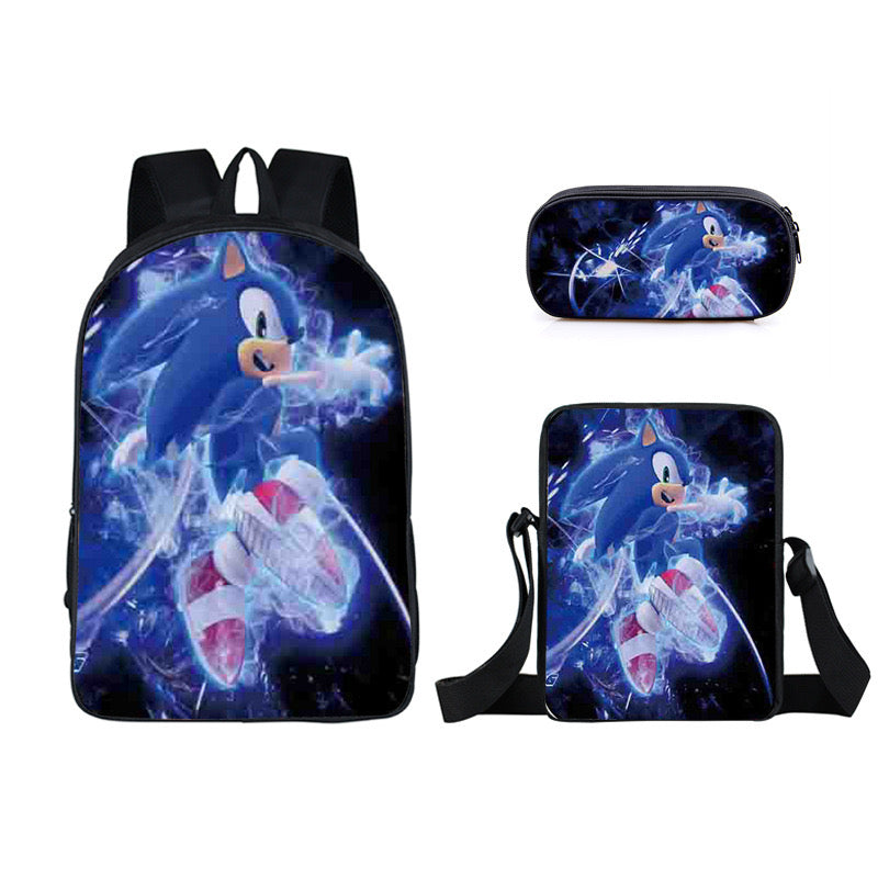 Hedgehog Schoolbag Backpack Lunch Bag Pencil Case Set Gift for Kids Students