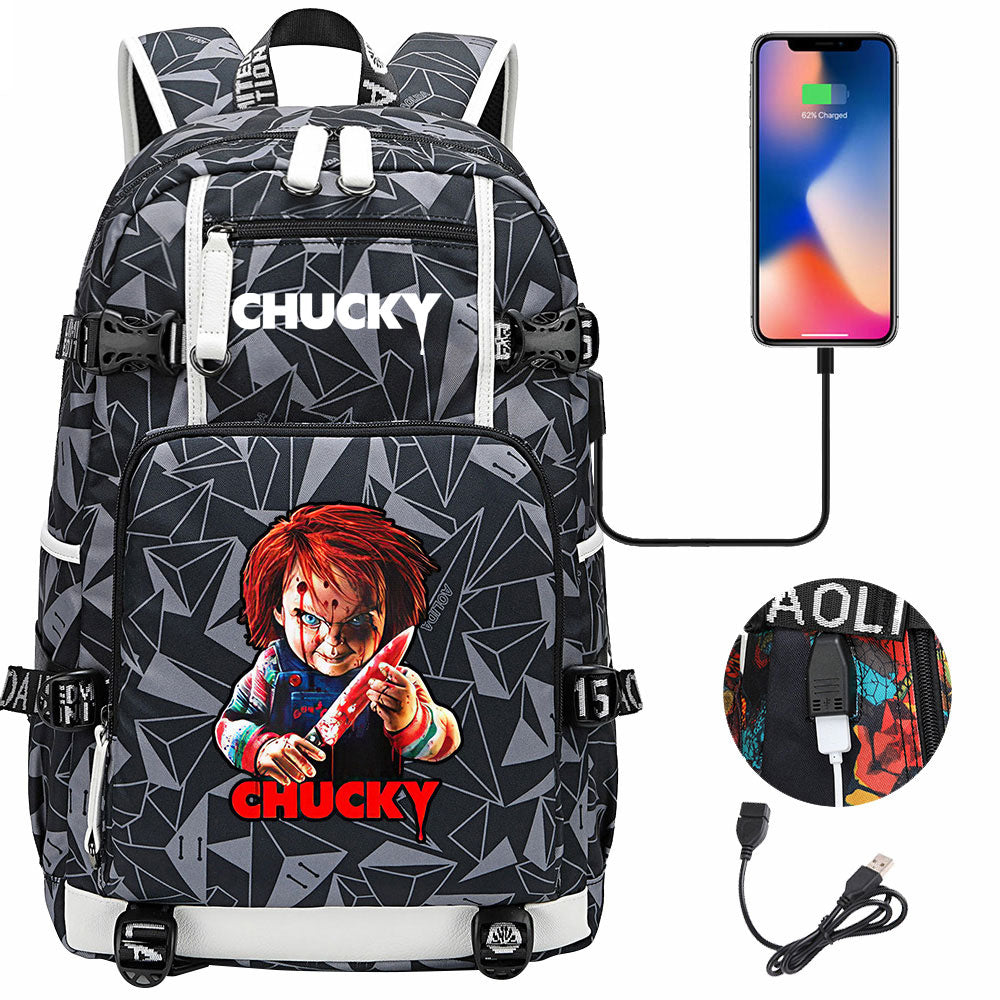 Child's Play USB Charging Backpack School NoteBook Laptop Travel Bags