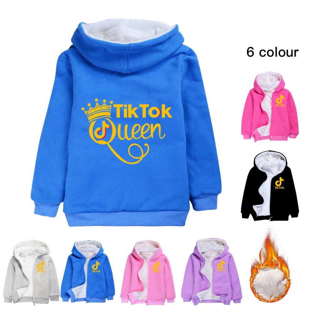Tik Tok Pullover Hoodie Sweatshirt Autumn Winter Unisex Sweater Zipper Jacket for Kids Boy Girls