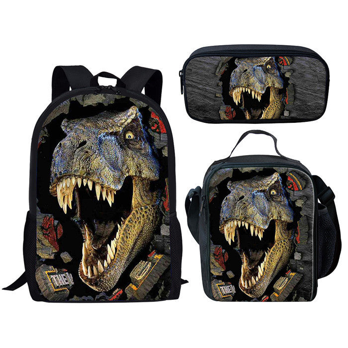 Jurassic World Dominion Schoolbag Backpack Lunch Bag Pencil Case Set Gift for Kids Students