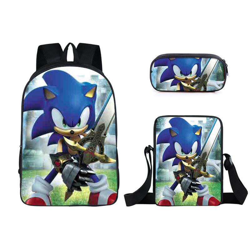 Hedgehog Schoolbag Backpack Lunch Bag Pencil Case Set Gift for Kids Students
