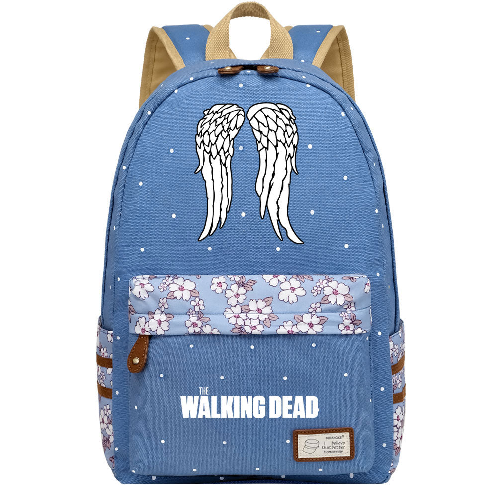 The Walking Dead Canvas Travel Backpack School Bag For Girl Kids Boy