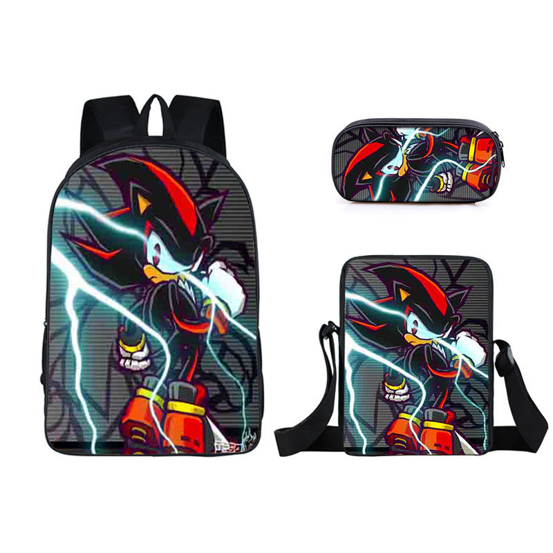 Hedgehog Schoolbag Backpack Lunch Bag Pencil Case Set Gift for Kids Students