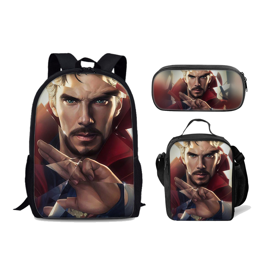 Doctor Strange in the Multiverse of Madness Schoolbag Backpack Lunch Bag Pencil Case Set Gift for Kids Students