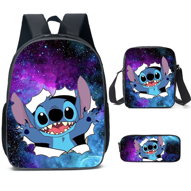 Lilo Stitch Schoolbag Backpack Lunch Bag Pencil Case Set Gift for Kids Students