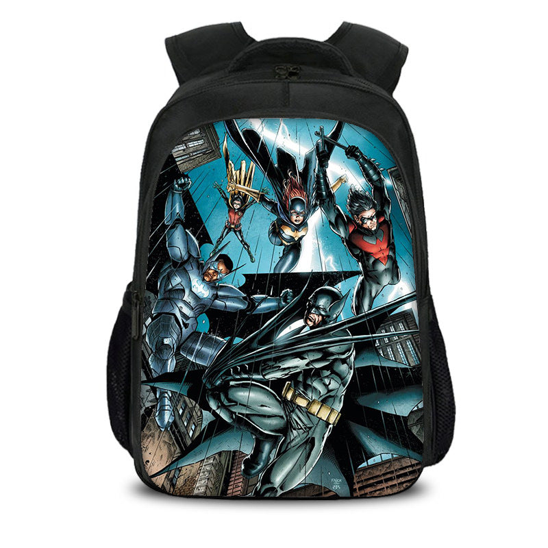 The Batman Dark Knight Backpack School Sports Bag for Boys Girls Kids