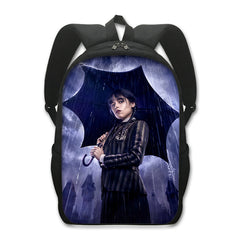 Wednesday Addams Backpack School Sports Bag for Kids Boy Girl