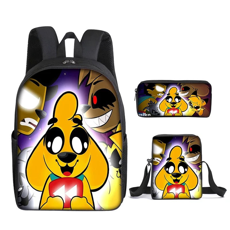 Mikecrack Schoolbag Backpack Lunch Bag Pencil Case Set Gift for Kids Students