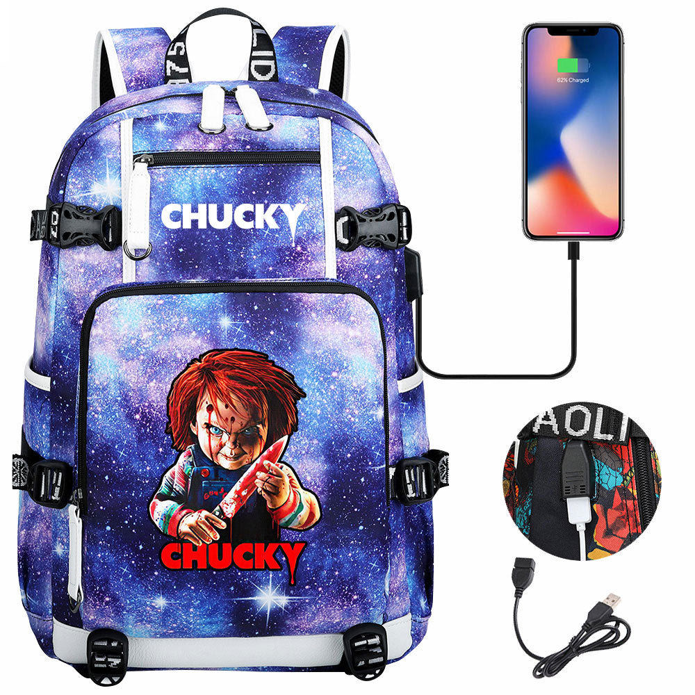Child's Play USB Charging Backpack School NoteBook Laptop Travel Bags