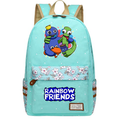 Rainbow Friends Canvas Travel Backpack School Bag For Girl Kids Boy