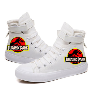 Jurassic World Dinosaur #1 Cosplay Shoes High Top Canvas Sneakers