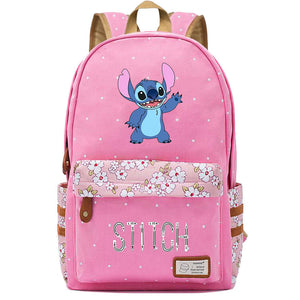 Stitch Fashion Canvas Travel Backpack School Bag