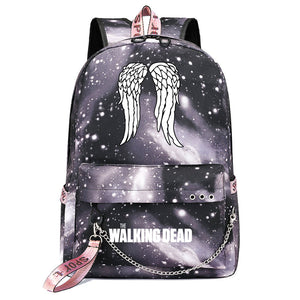 The Walking Dead USB Charging Backpack Shoolbag Notebook Bag Gifts for Kids Students