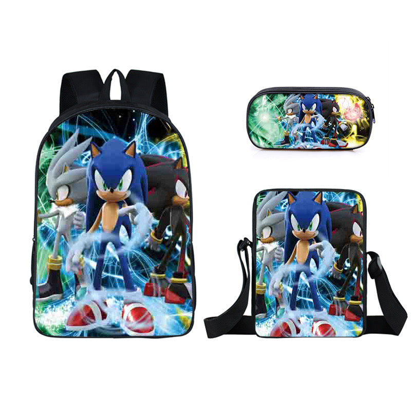 Hedgehog Schoolbag Backpack Lunch Bag Pencil Case Set Gift for Kids Students