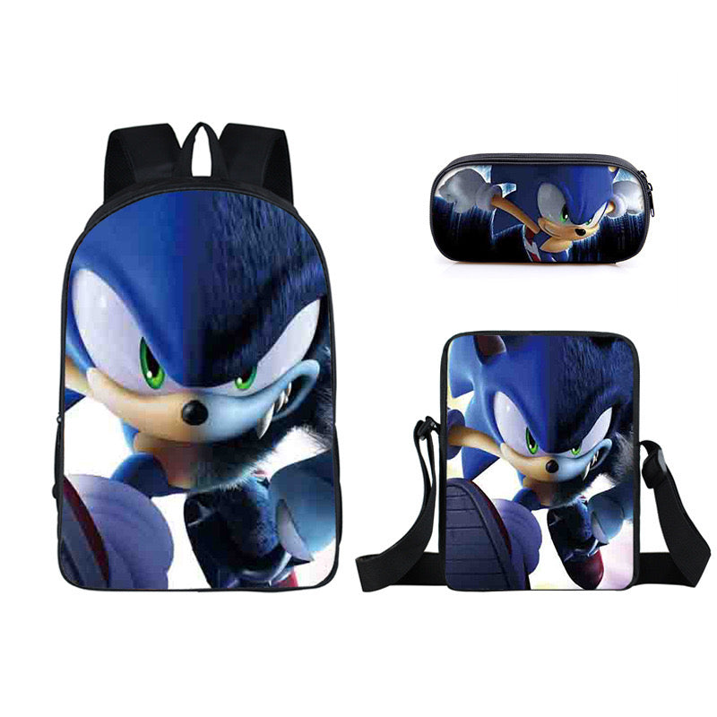 Hedgehog Schoolbag Backpack Lunch Bag Pencil Case Set Gift for Kids Students