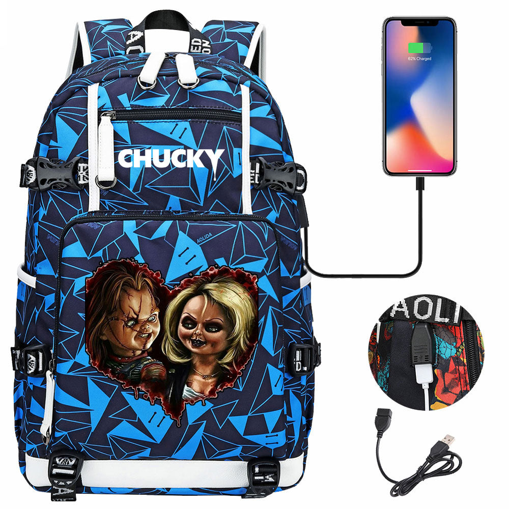 Child's Play USB Charging Backpack School NoteBook Laptop Travel Bags