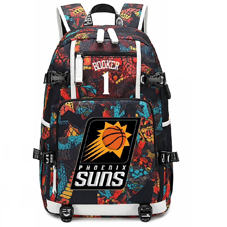 Basketball Booker USB Charging Backpack School NoteBook Laptop Travel Bags