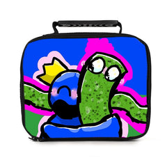 Rainbow Friends PU Leather Portable Lunch Box School Tote Storage Picnic Bag