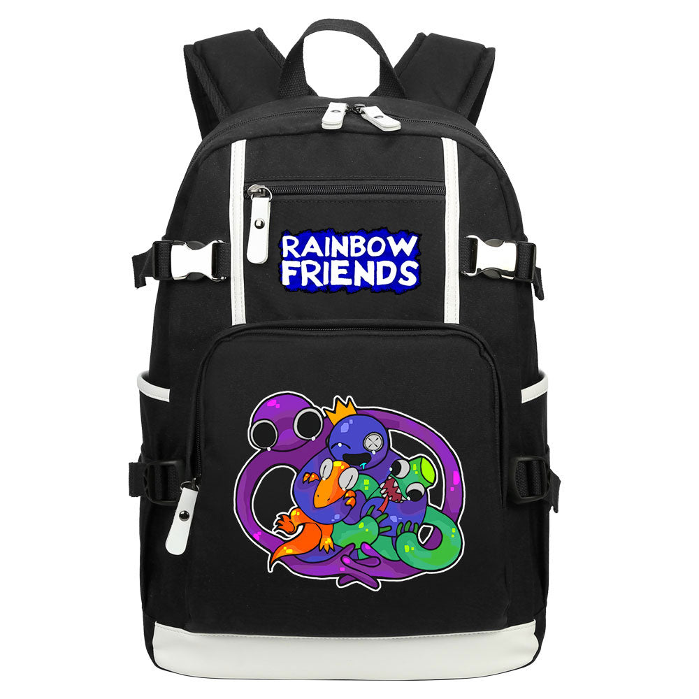 Rainbow Friends USB Charging Backpack School NoteBook Laptop Travel Bags