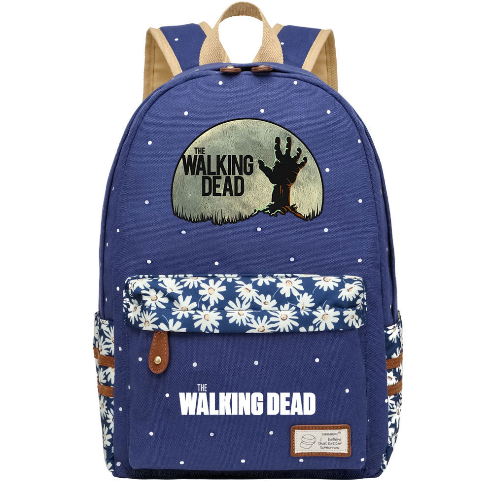 The Walking Dead Canvas Travel Backpack School Bag For Girl Kids Boy