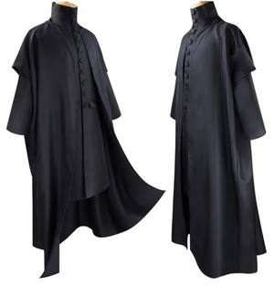 Harry Potter Professor Severus Snape Halloween Cosplay Costume Hogwarts School Uniform