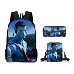 Avatar 2 Schoolbag Backpack Lunch Bag Pencil Case 3pcs Set Gift for Kids Students