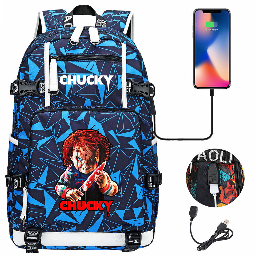 Child's Play USB Charging Backpack School NoteBook Laptop Travel Bags