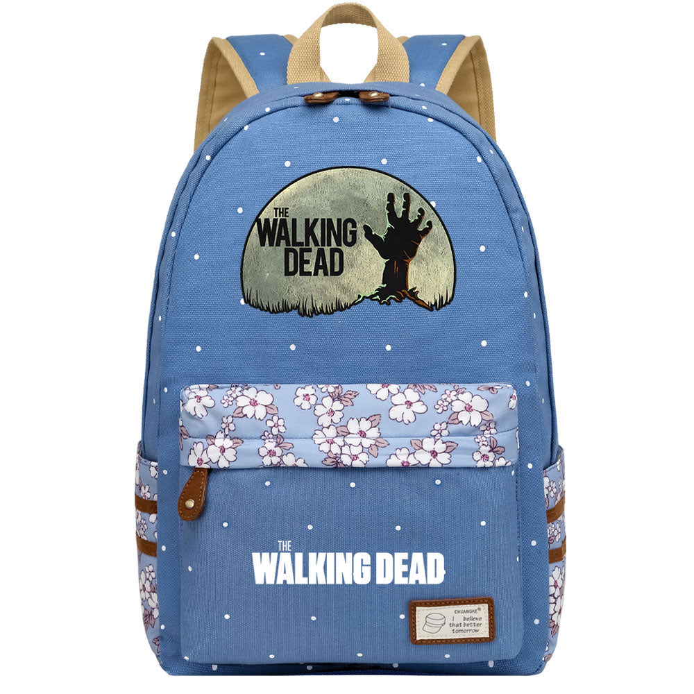 The Walking Dead Canvas Travel Backpack School Bag For Girl Kids Boy