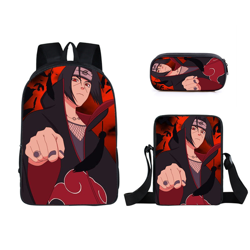 Naruto  Schoolbag Backpack Lunch Bag Pencil Case Set Gift for Kids Students