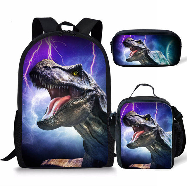Jurassic World Dominion Schoolbag Backpack Lunch Bag Pencil Case Set Gift for Kids Students