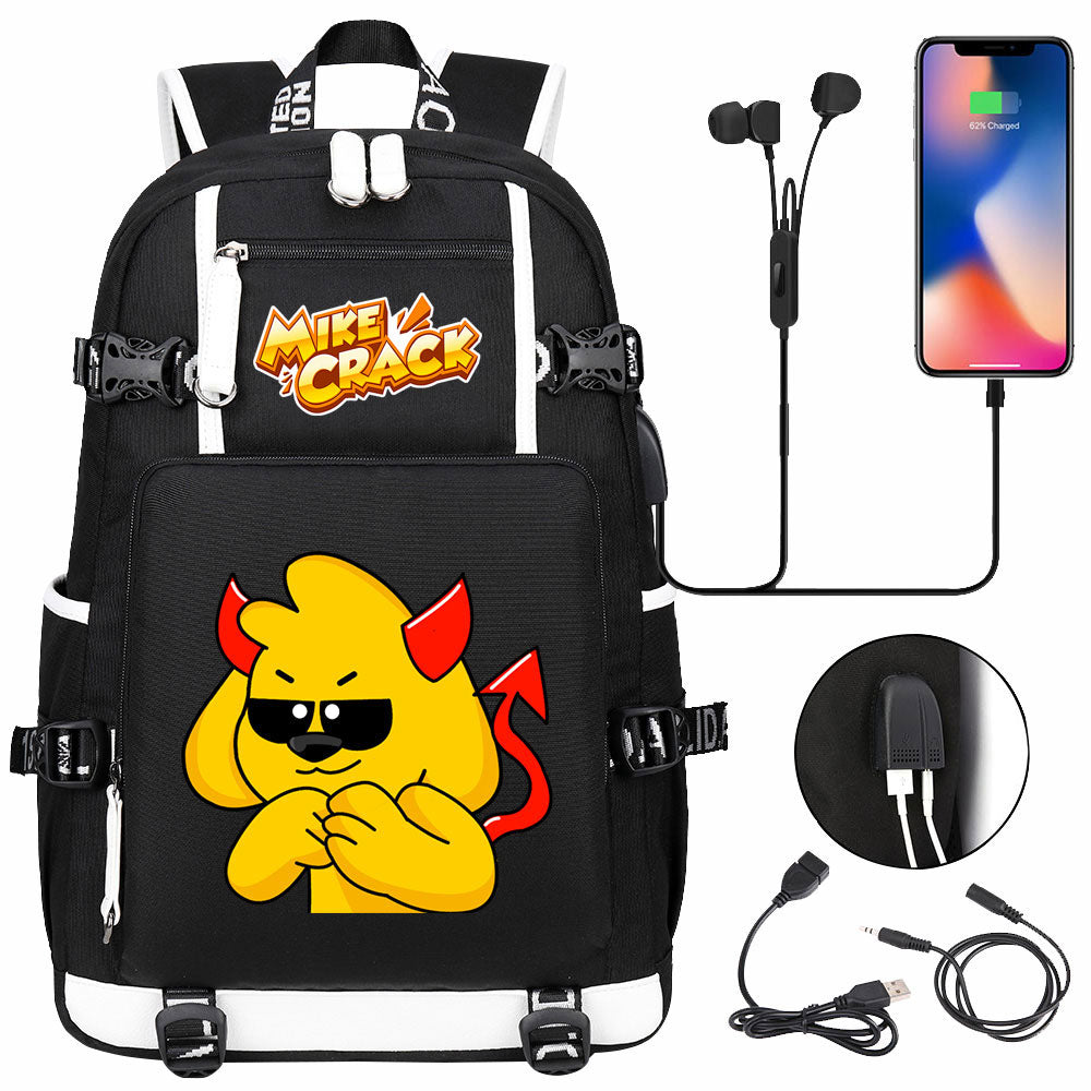 Mikecrack USB Charging Backpack School NoteBook Laptop Travel Bags