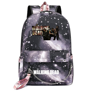 The Walking Dead USB Charging Backpack Shoolbag Notebook Bag Gifts for Kids Students