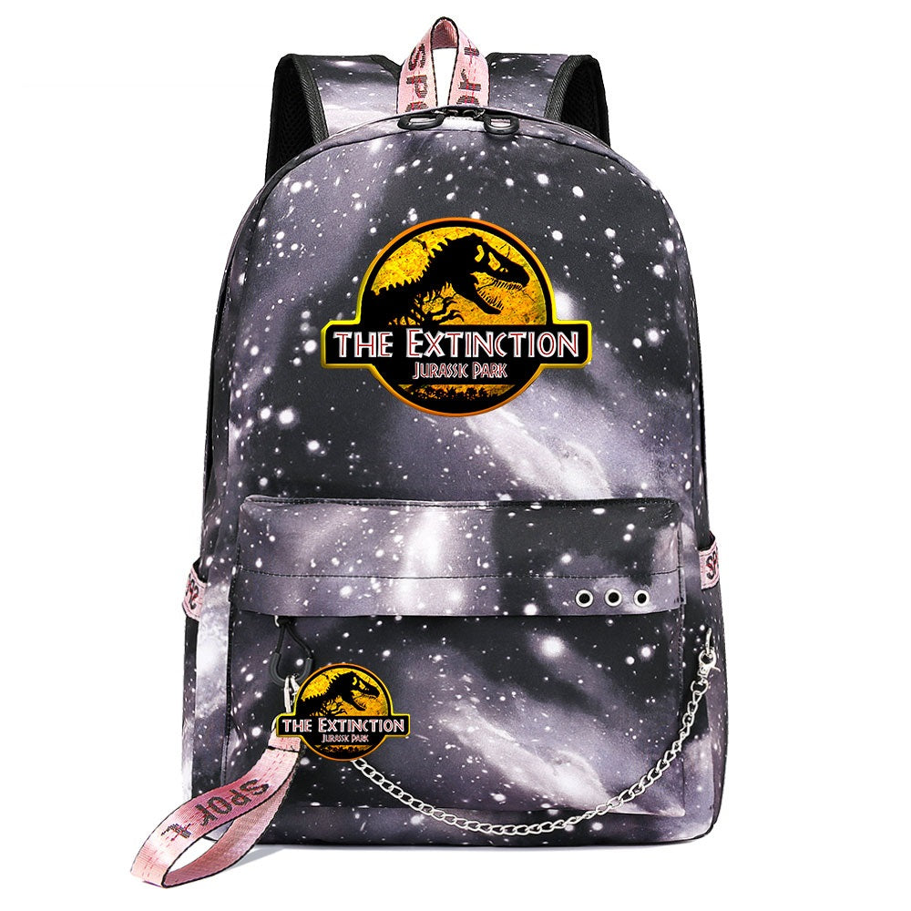 Jurassic World USB Charging Backpack Shoolbag Notebook Bag Gifts for Kids Students