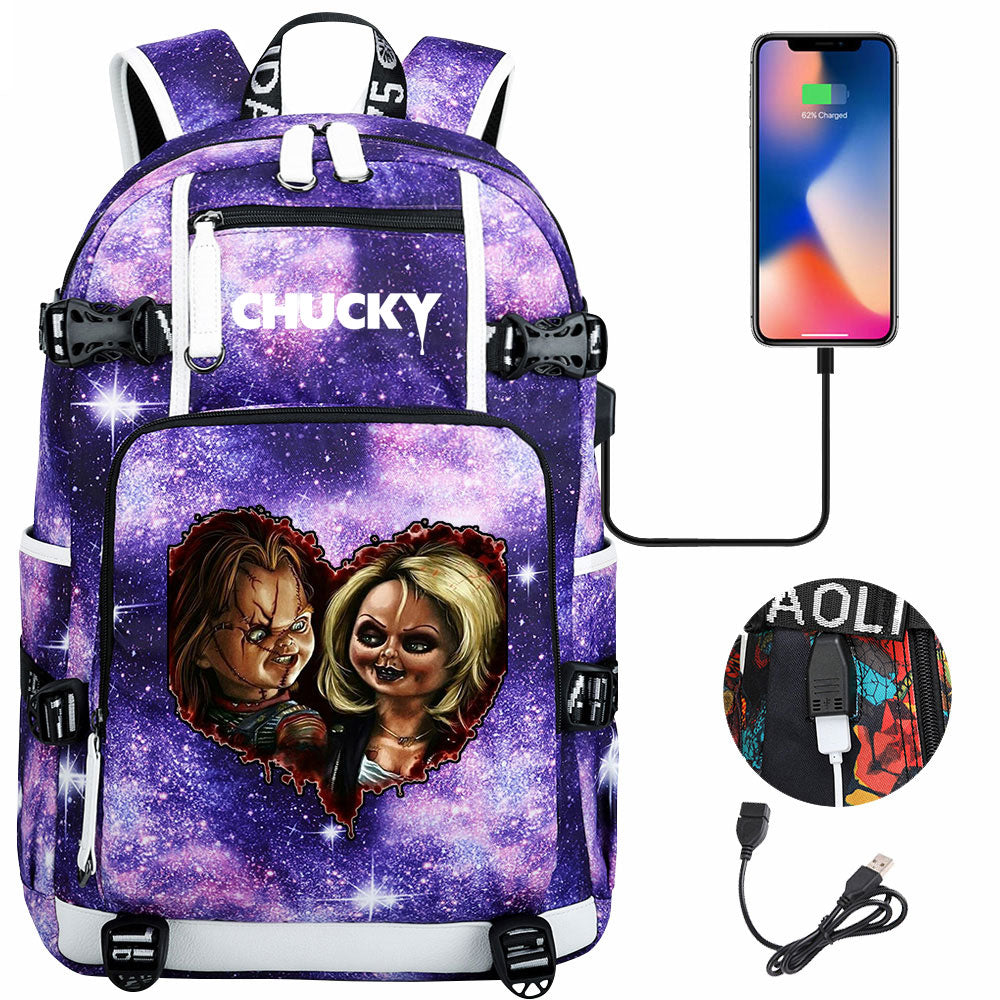 Child's Play USB Charging Backpack School NoteBook Laptop Travel Bags