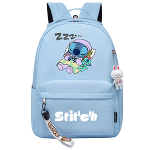 Stitch Cosplay Backpack School Bag Water Proof