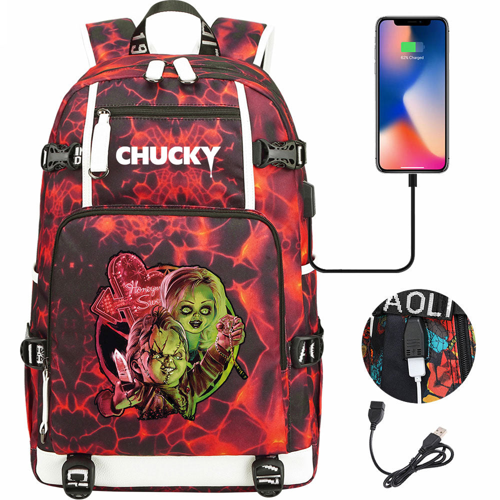 Child's Play USB Charging Backpack School NoteBook Laptop Travel Bags