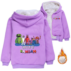 Garden of Banban Game Pullover Hoodie Sweatshirt Autumn Winter Unisex Sweater Zipper Jacket for Kids Boy Girls