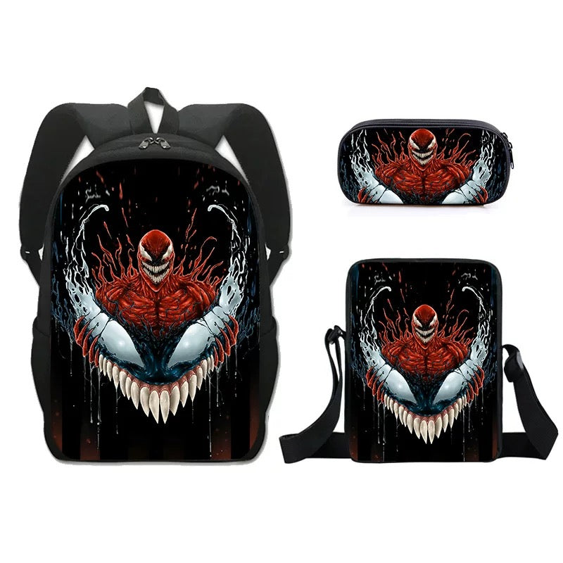 Venom 2 Schoolbag Backpack Lunch Bag Pencil Case Set Gift for Kids Students