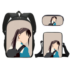 Suzume no Tojimari Schoolbag Backpack Lunch Bag Pencil Case 3pcs Set Gift for Kids Students