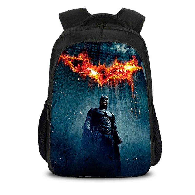 The Batman Dark Knight Backpack School Sports Bag for Boys Girls Kids