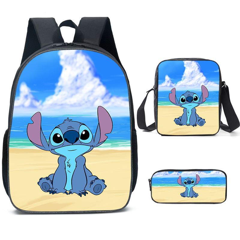 Lilo Stitch Schoolbag Backpack Lunch Bag Pencil Case Set Gift for Kids Students