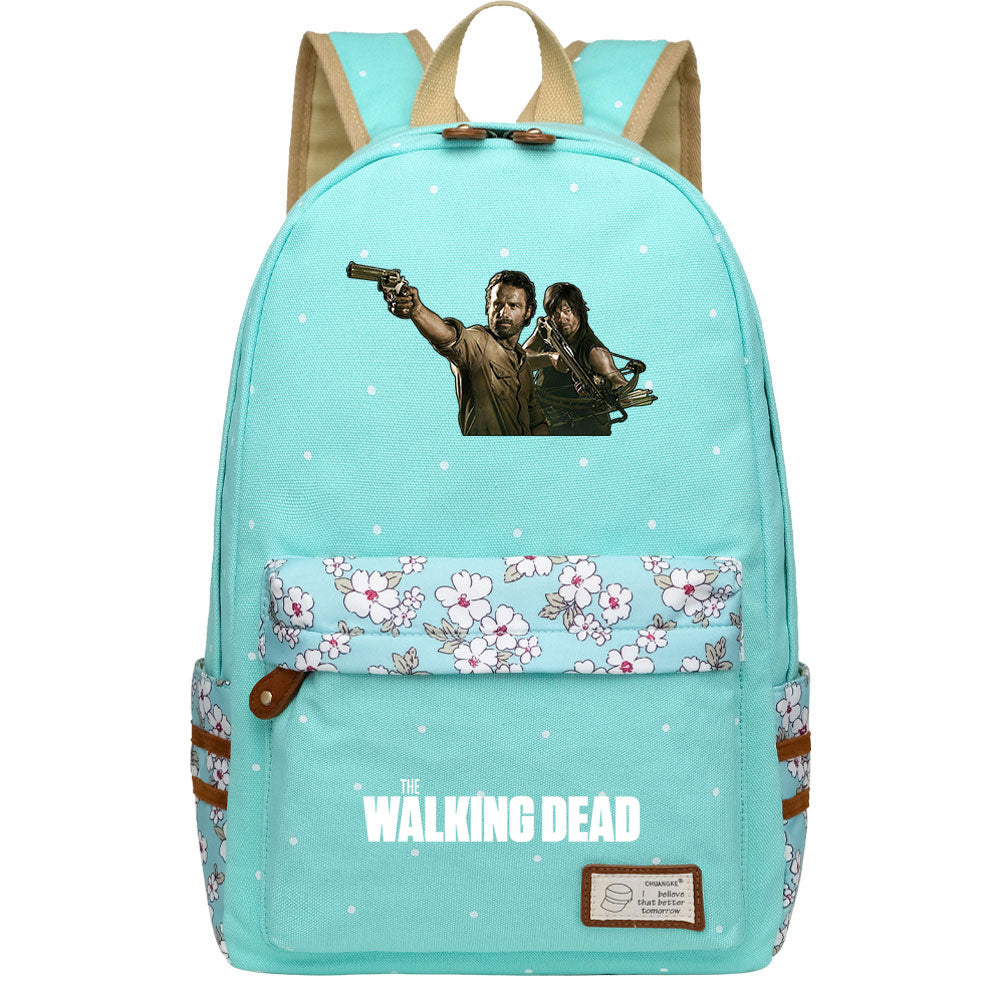 The Walking Dead Canvas Travel Backpack School Bag For Girl Kids Boy