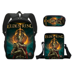 Game Elden Ring Schoolbag Backpack Lunch Bag Pencil Case Set Gift for Kids Students