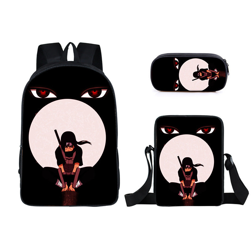 Naruto  Schoolbag Backpack Lunch Bag Pencil Case Set Gift for Kids Students