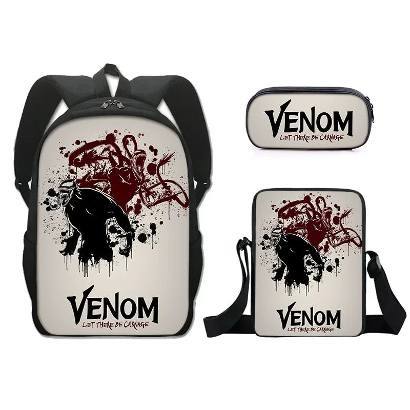 Venom 2 Schoolbag Backpack Lunch Bag Pencil Case Set Gift for Kids Students