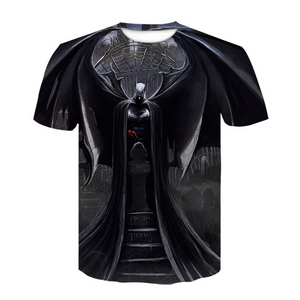 The Dark Knight Batman 3D Printed T-shirts Short Sleeve Shirts for Adults Kids
