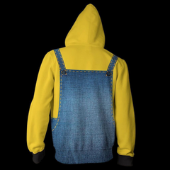 Minions Cosplay Hoodie Sweatshirt Sweater Unisex Zipper Jacket Coat